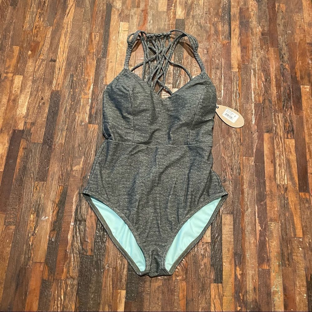 Prana Gray One Piece Swimsuit